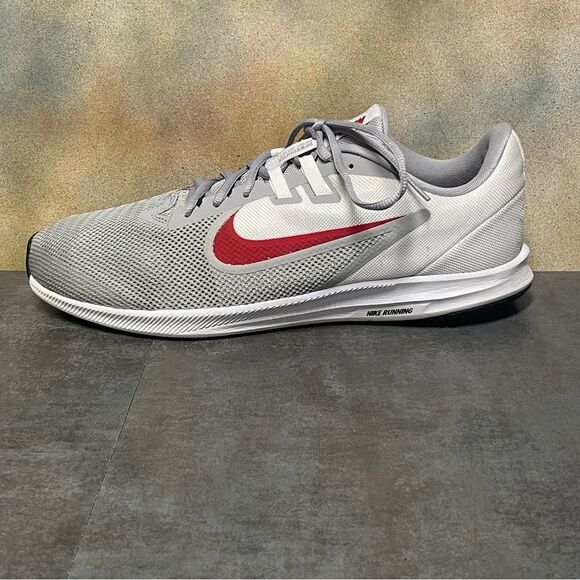 Nike Downshifter 9 AR4946-006 Gray/White/Red Men's Running Shoes Size 12M - Picture 12 of 16